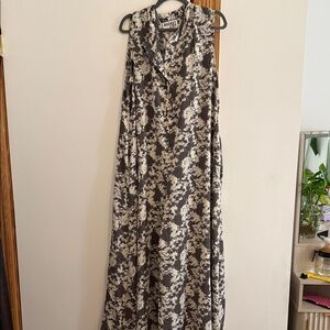 BUCKETLIST Black and White Patterned Jumpsuit